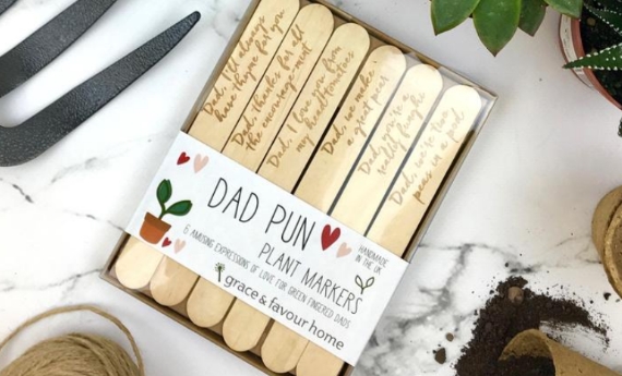 Father's Day Gifts - Punny Plant Markers